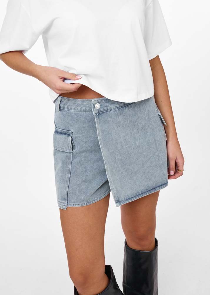 Mika skort blauw