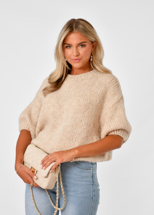 Quinty trui beige