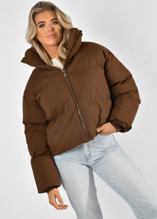 Bo puffer jas bruin
