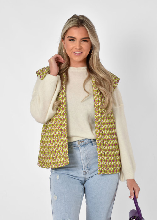 Marthe gilet lime