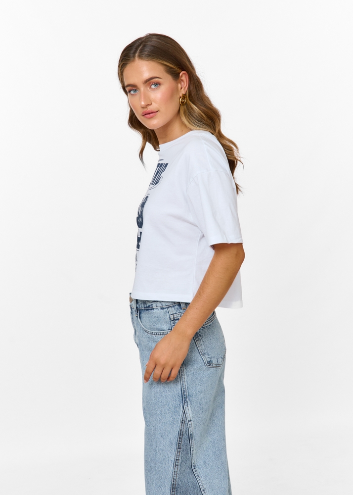 Electric cropped t-shirt