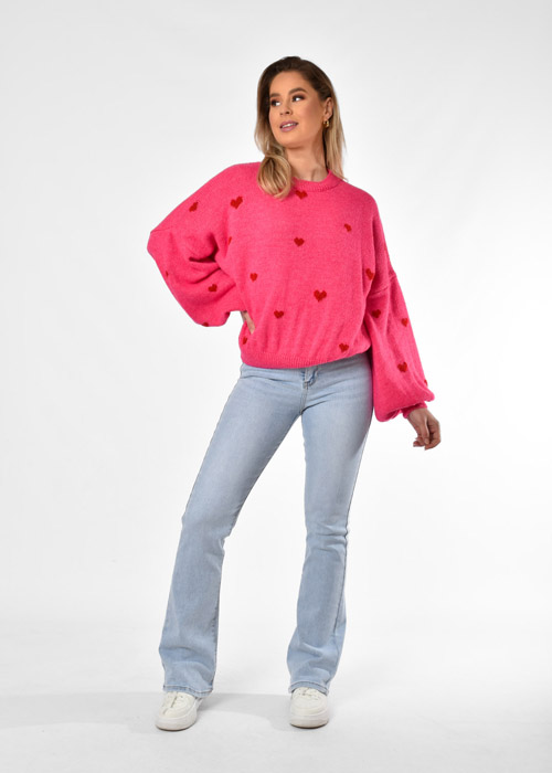 Loena trui fuchsia