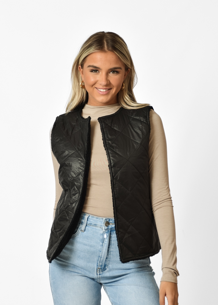 Liv reversible gilet zwart