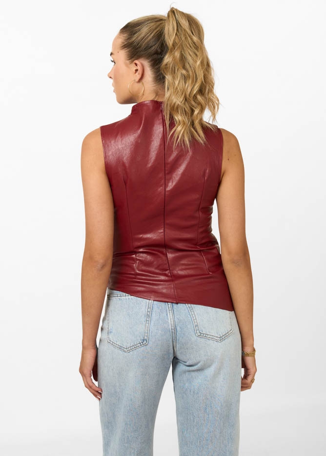 Nanouk leren top