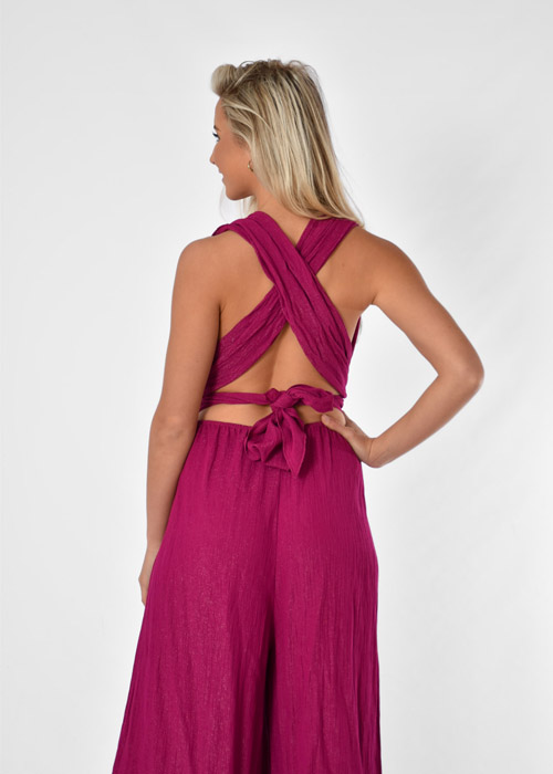 Vera jumpsuit cerise 