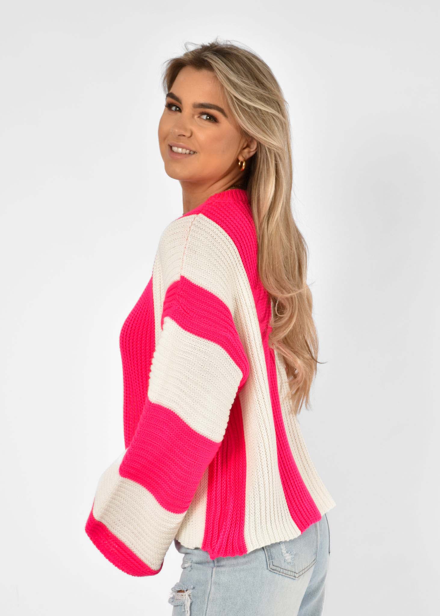 Merel trui fuchsia