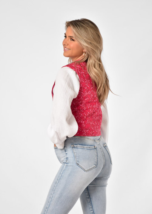 Sophie gilet fuchsia 