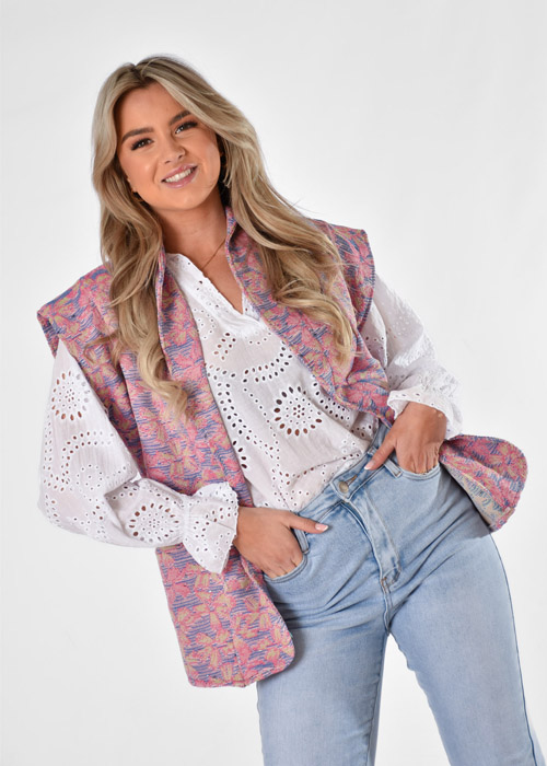 Rosie gilet lichtpaars