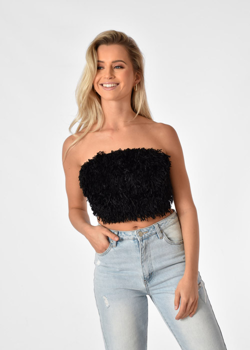 Iconic top zwart