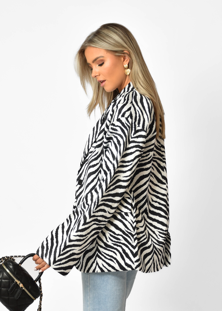 Myrthe blazer zebra