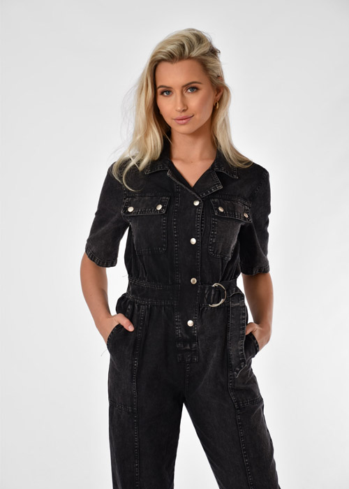 Olivia jumpsuit spijker zwart