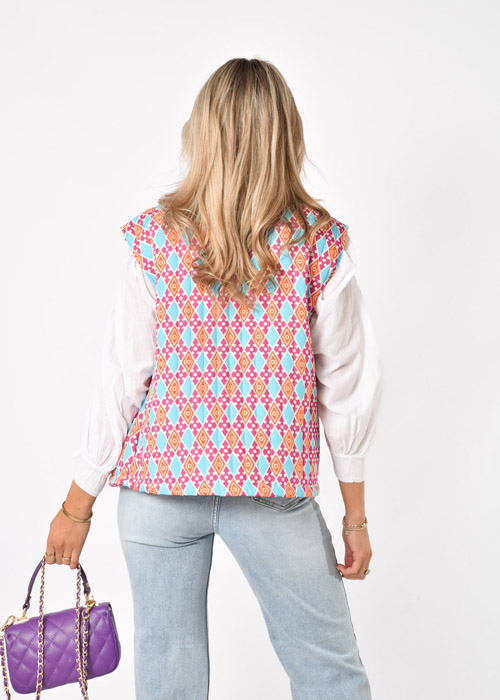 Iris gilet paars 
