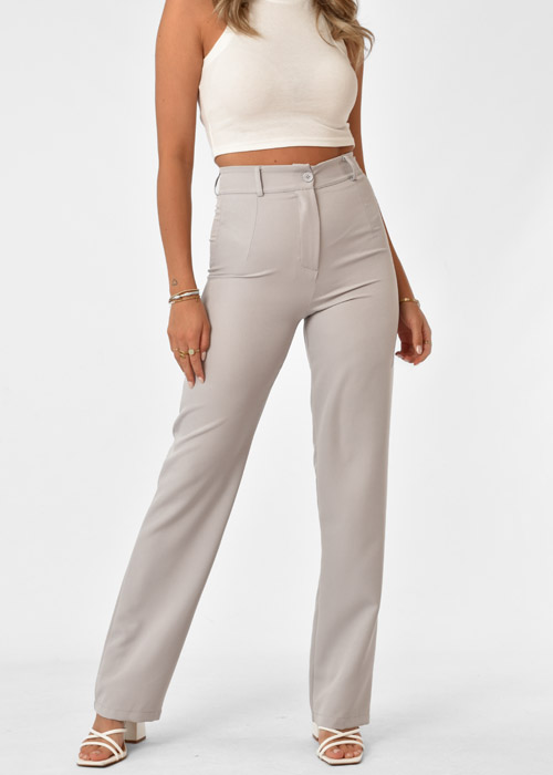 Romy pantalon lichtgrijs