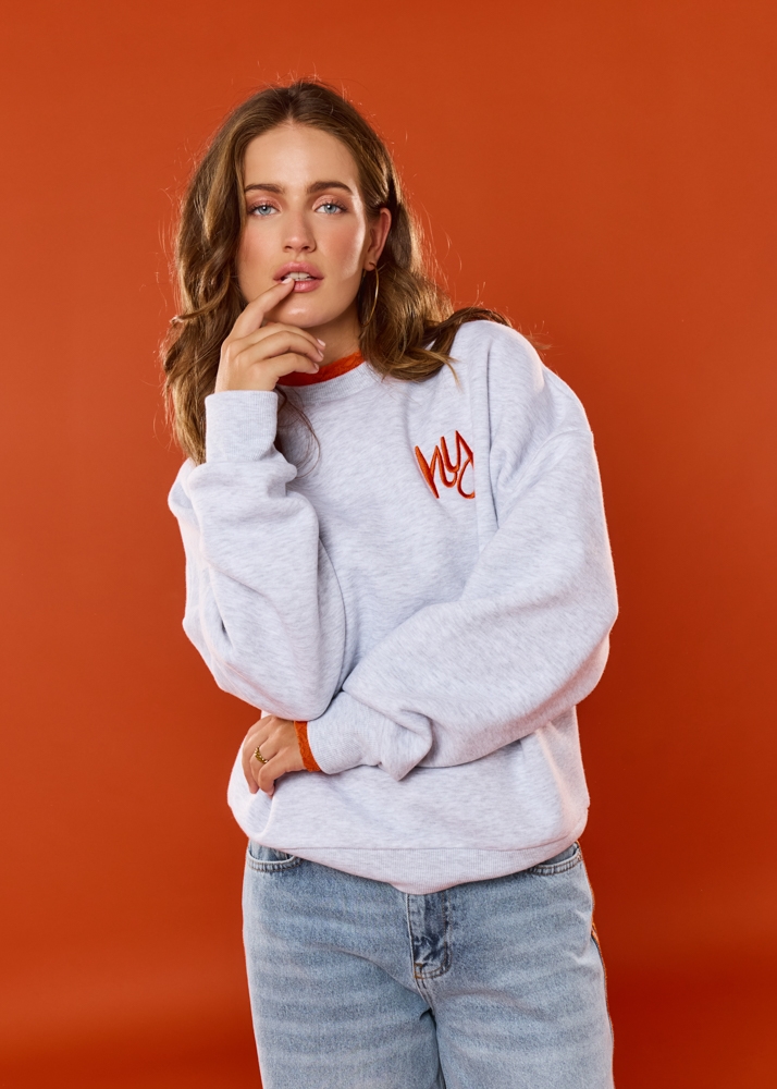 Park Avenue sweater grijs