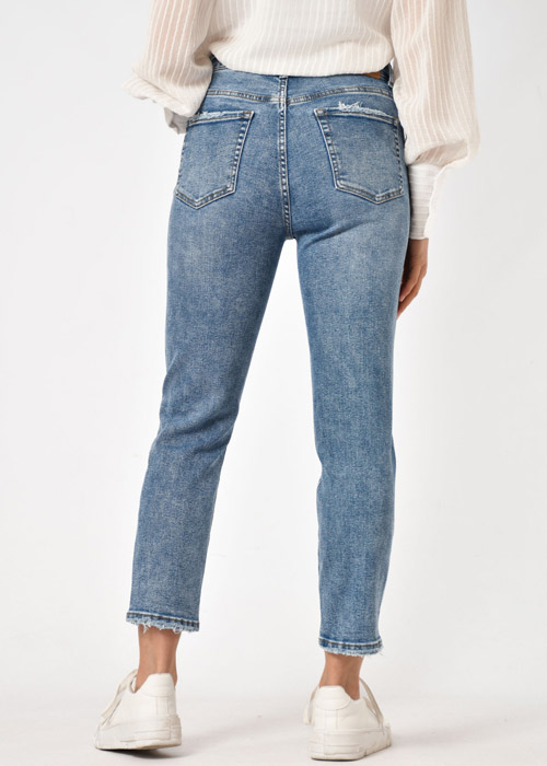 Liene mom jeans donkerblauw