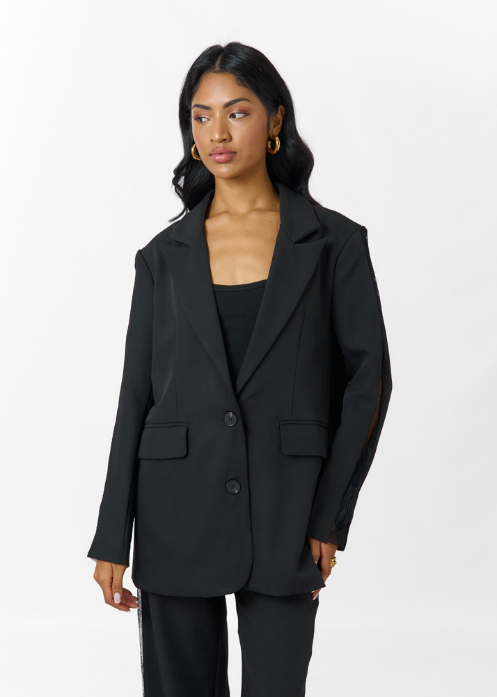 Audrey lace oversized blazer