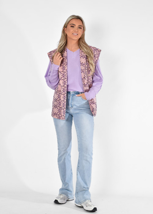 Femke gilet lila