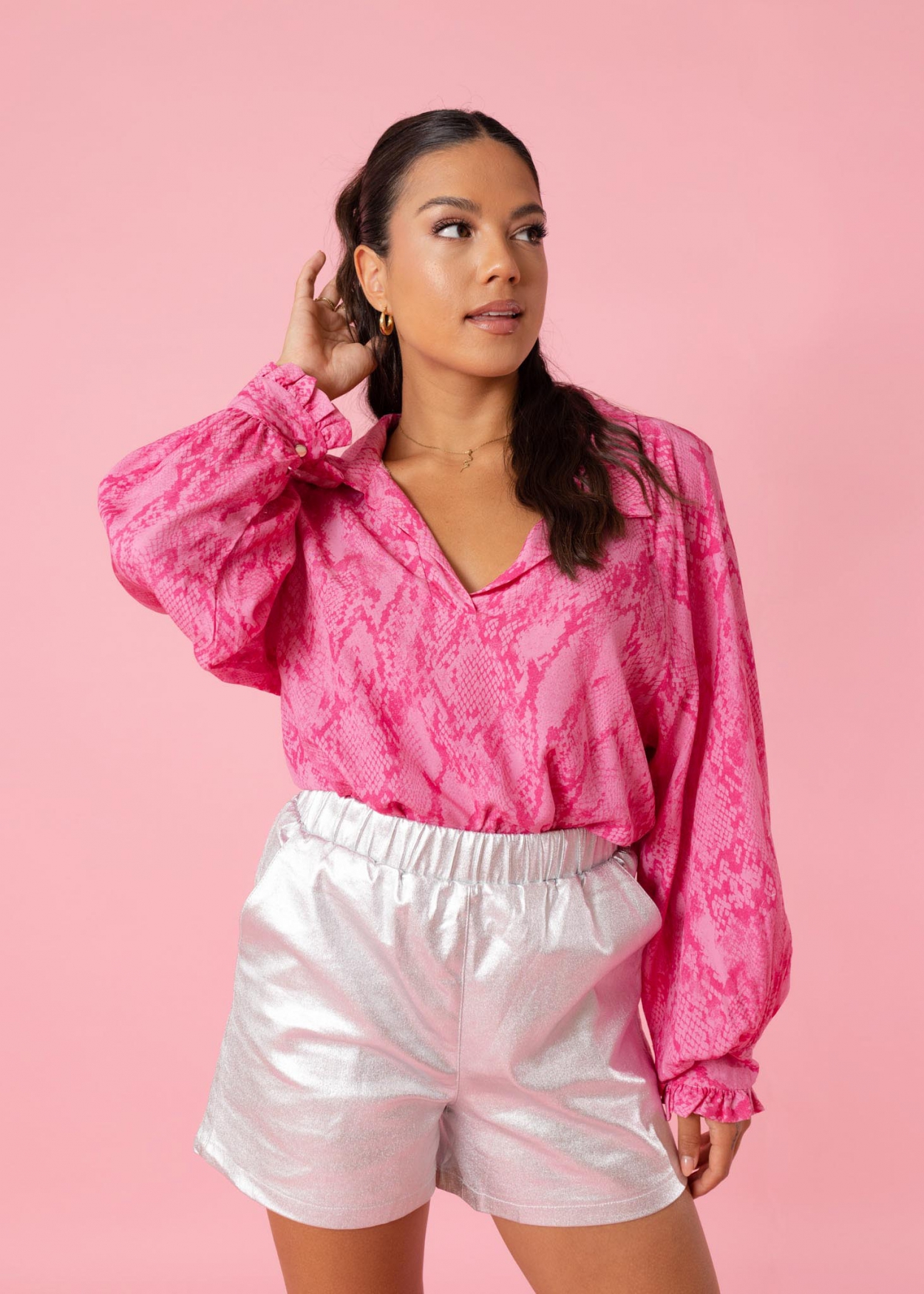 Noortje top roze