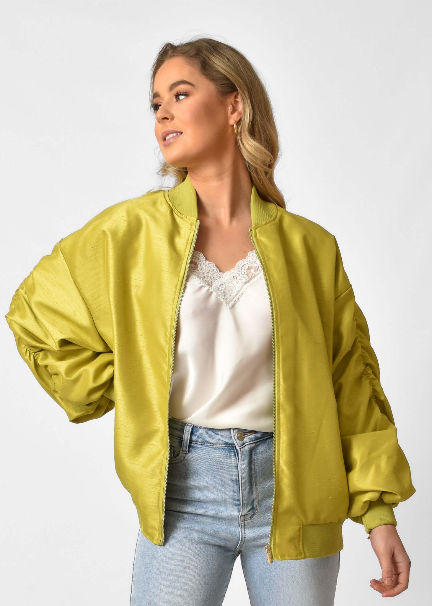 Roos bomberjas lime