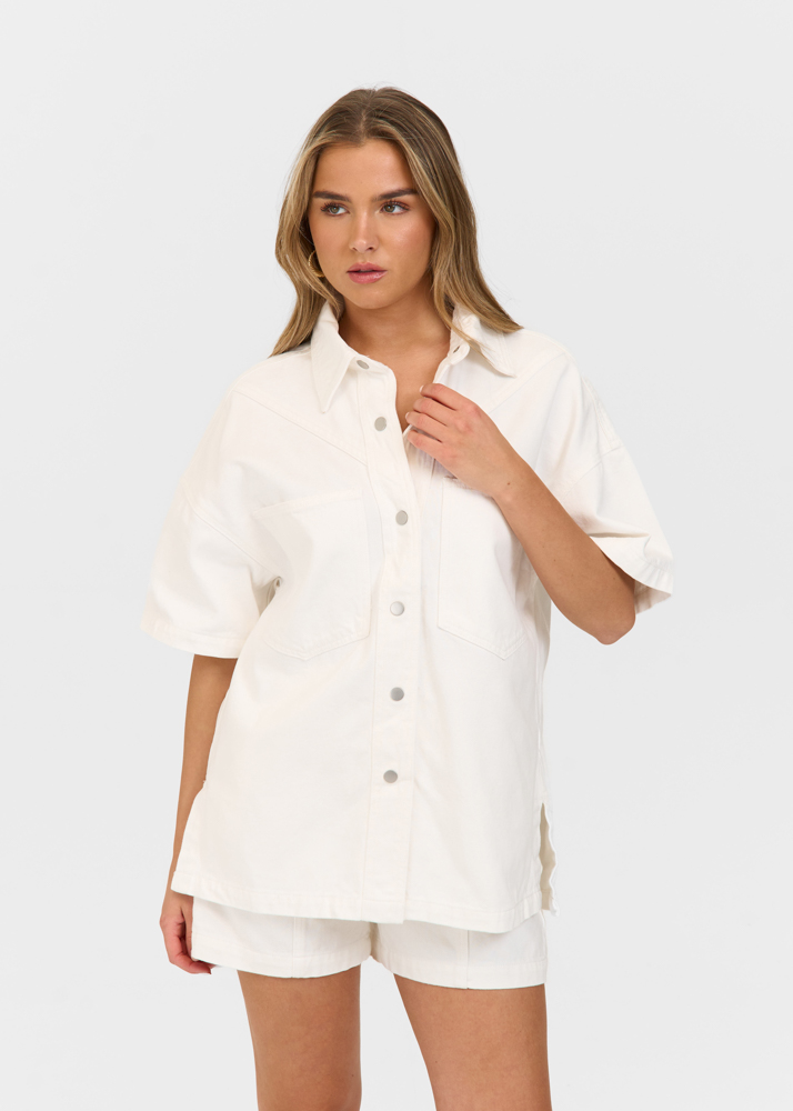 Signature denim blouse