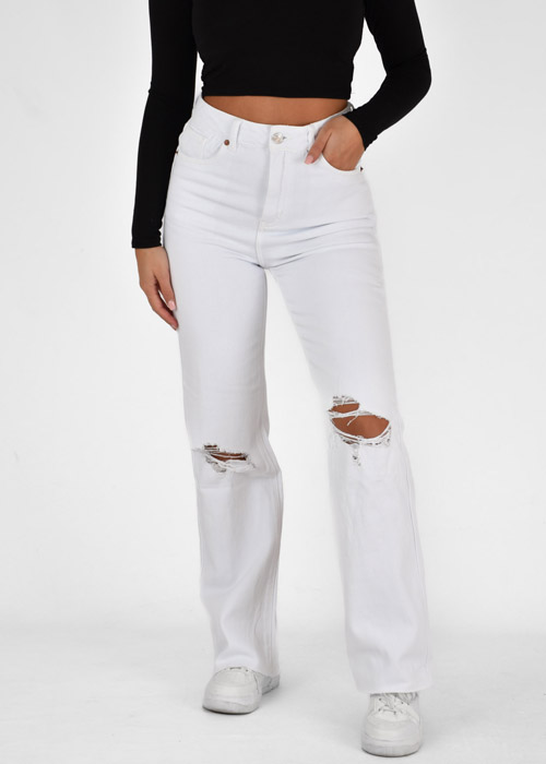 Zoe straight leg jeans wit 