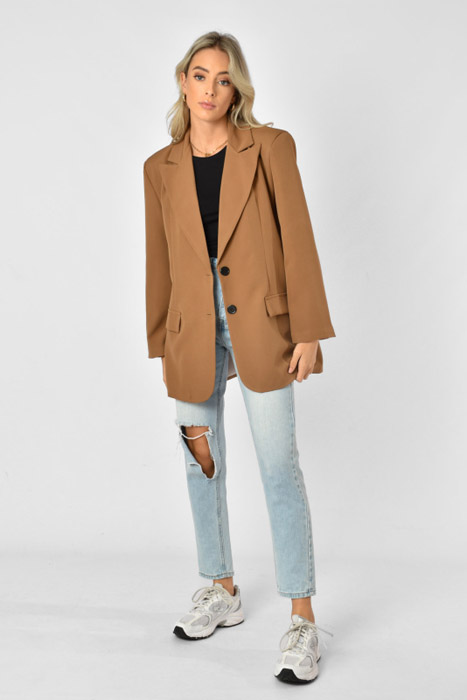 Noa blazer lichtbruin