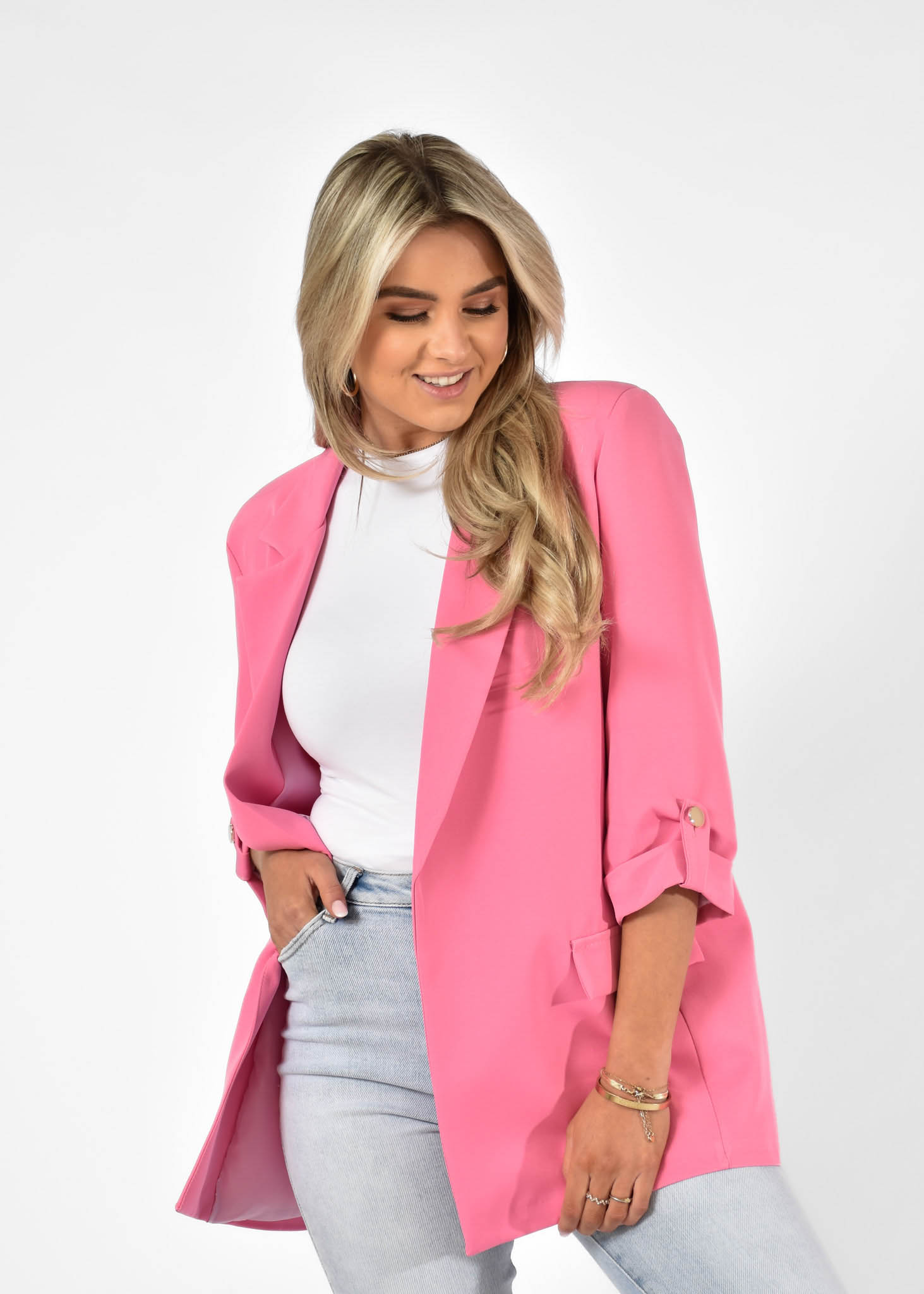 vallei kanaal snelheid roze basic blazer | Blazers 