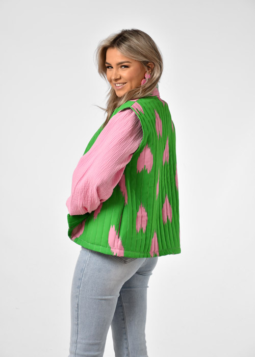 Mirthe gilet groen