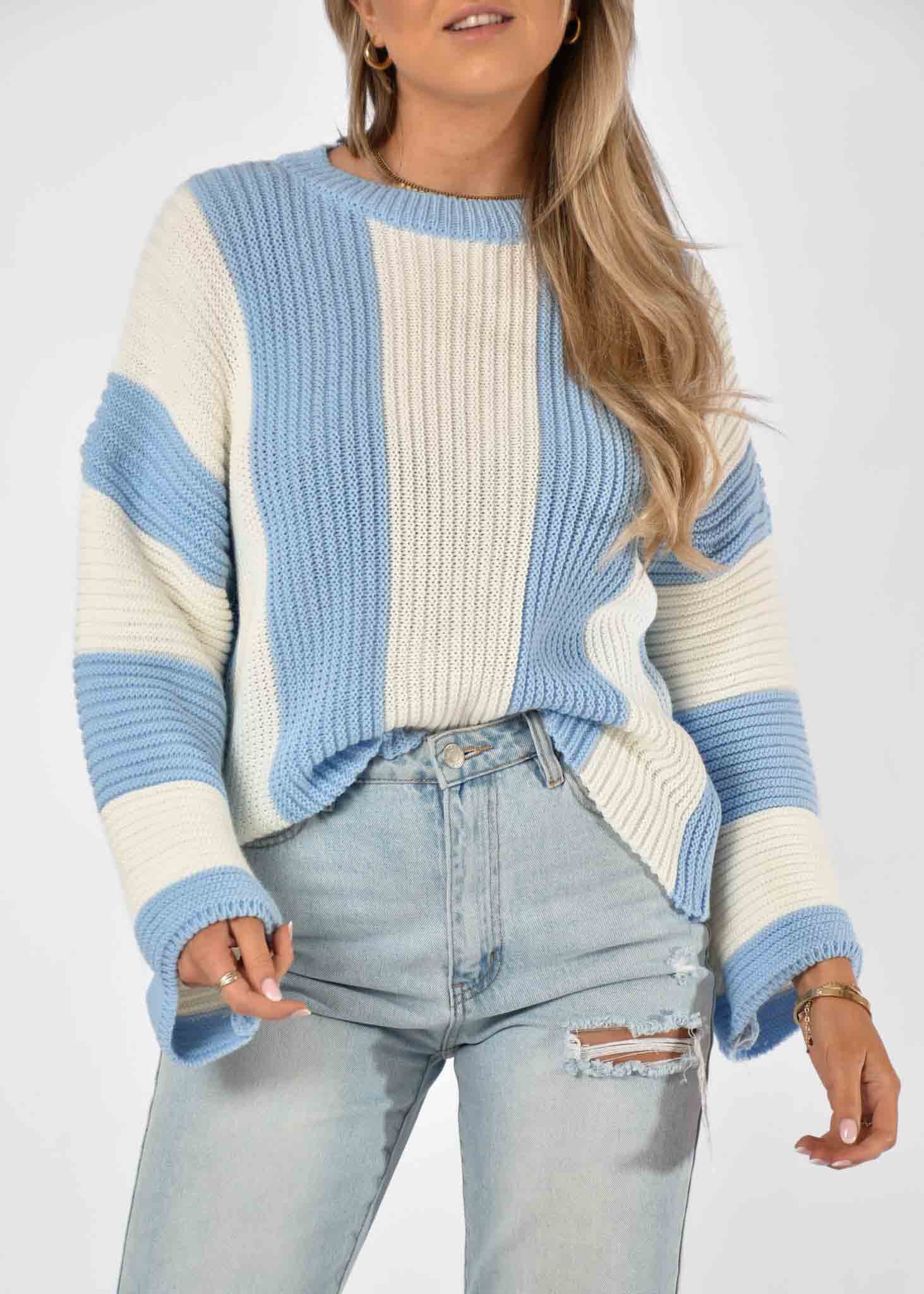 Merel trui blauw