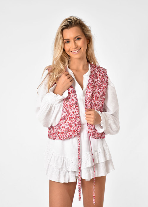 Lia gilet roze