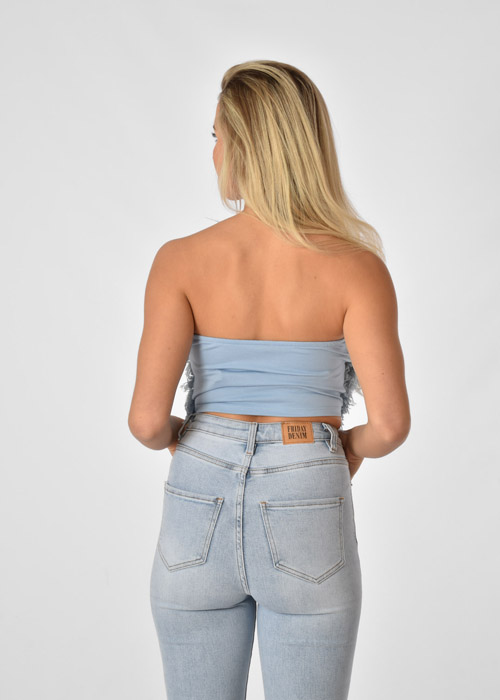 Iconic top lichtblauw