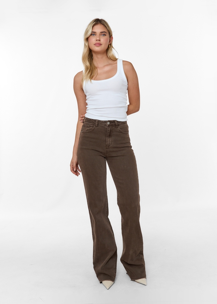 Straight leg stretch jeans