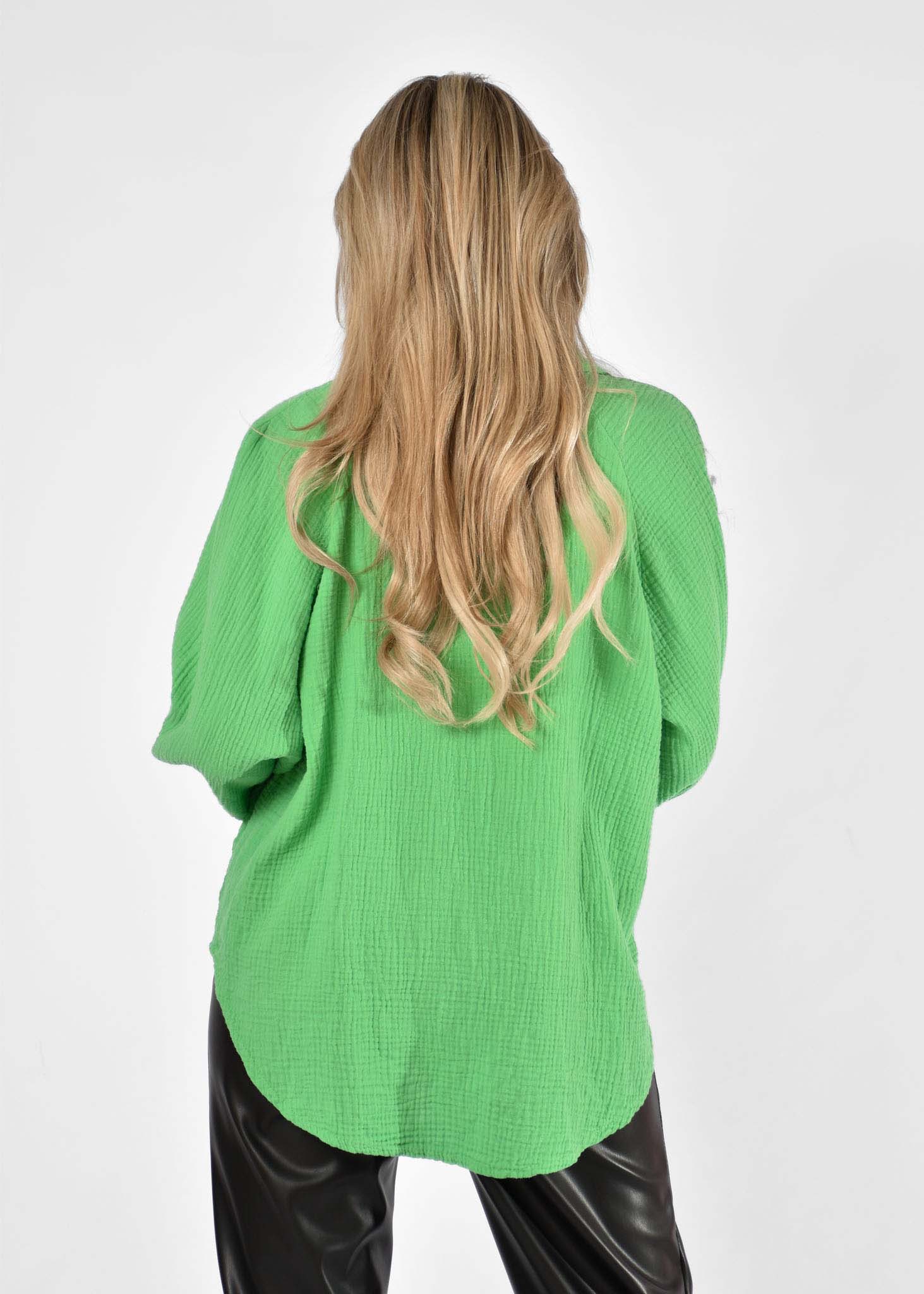 Claartje top groen