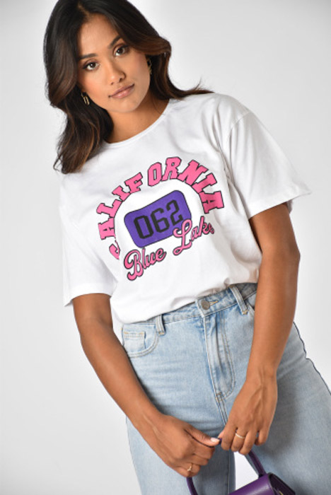 California t-shirt wit