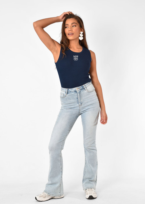 Fenne tanktop donkerblauw 