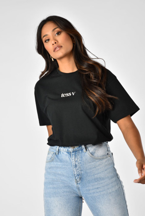 Brand t-shirt zwart