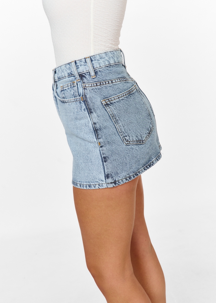 Ceci tweekleurige denim rokje