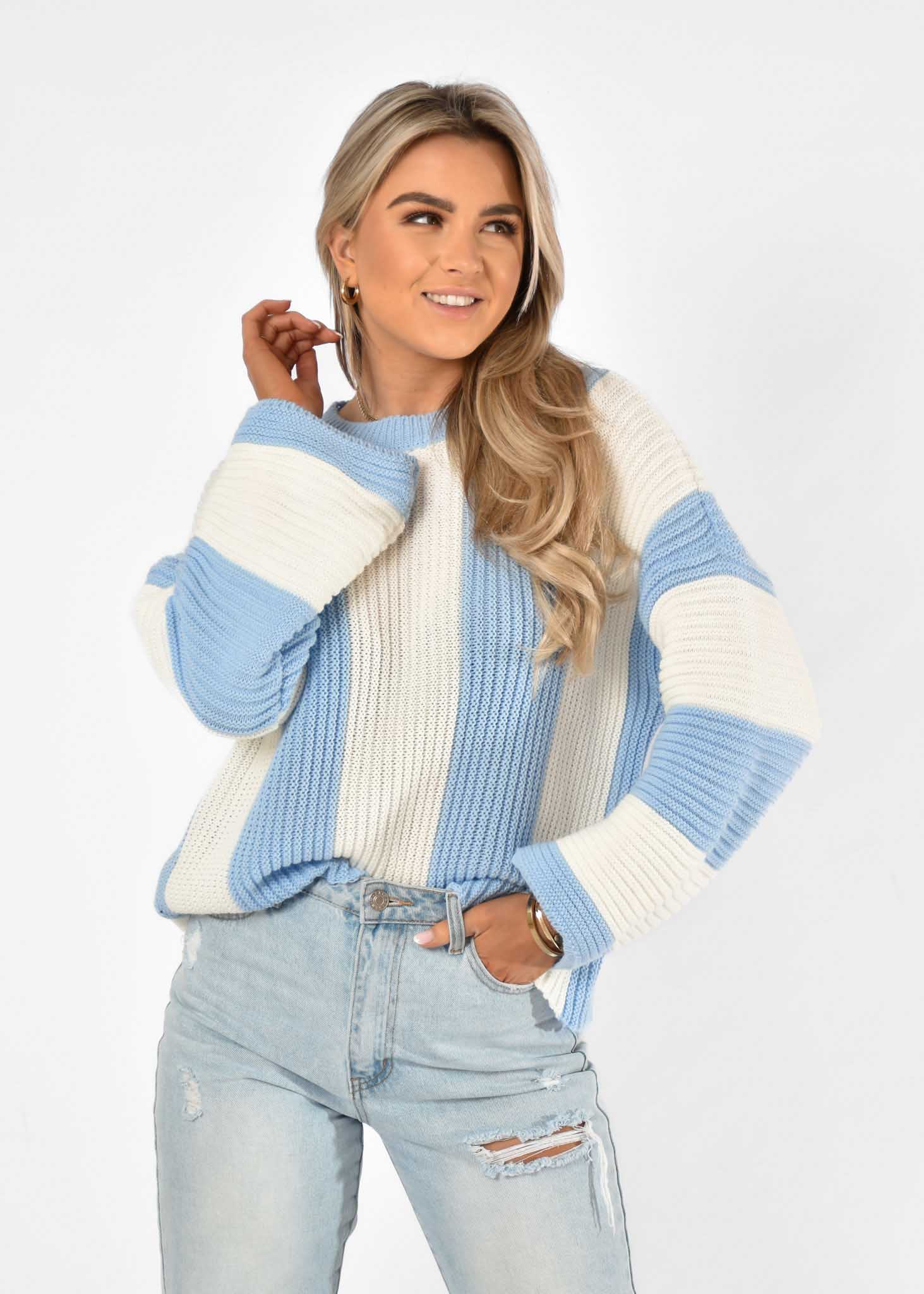 Merel trui blauw