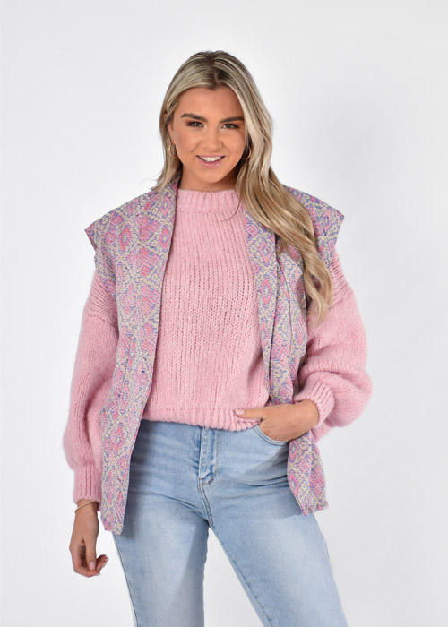 Rosie gilet lila