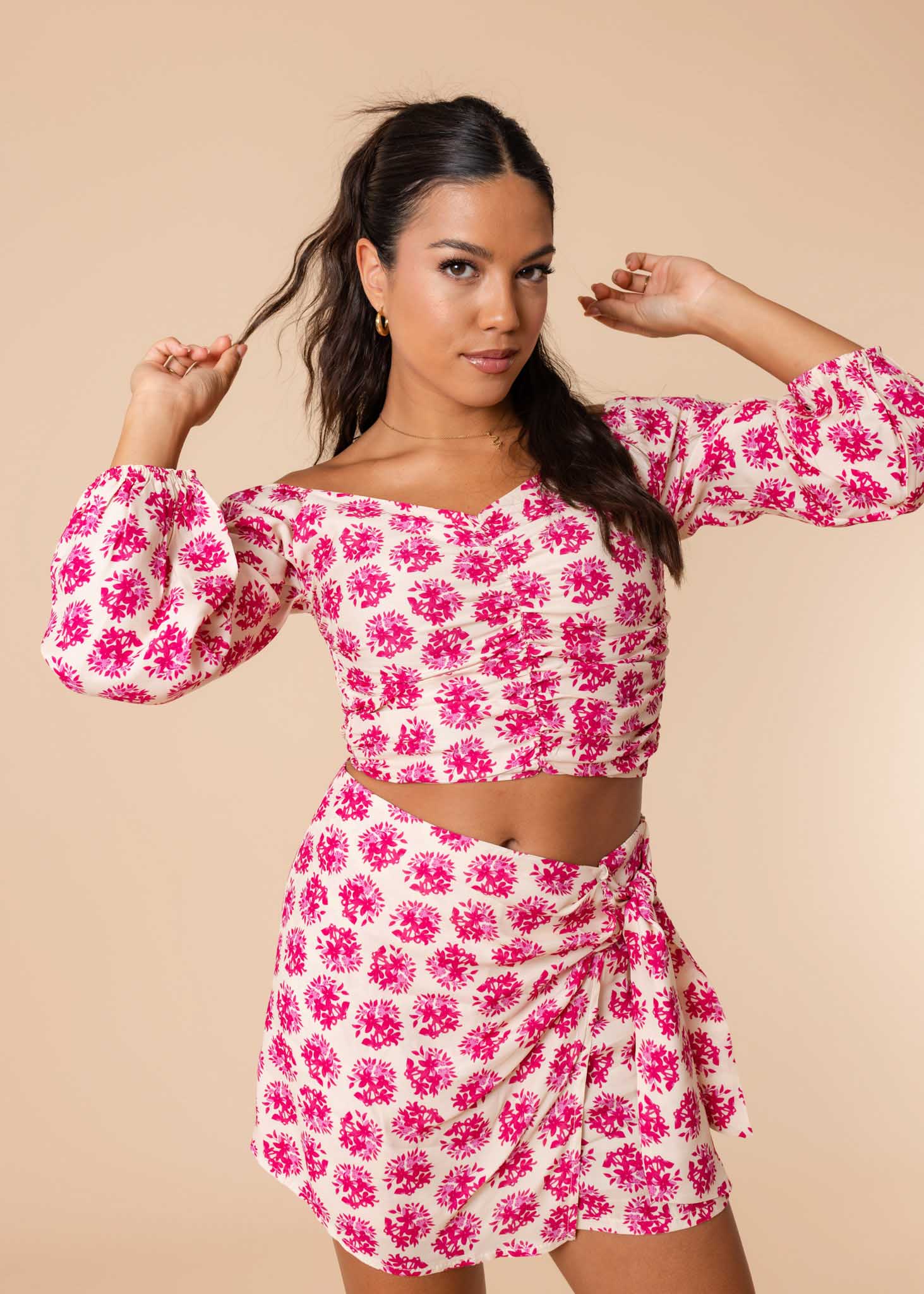 Fiene skort fuchsia