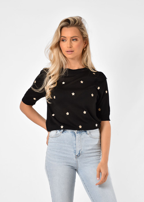 Renee top zwart