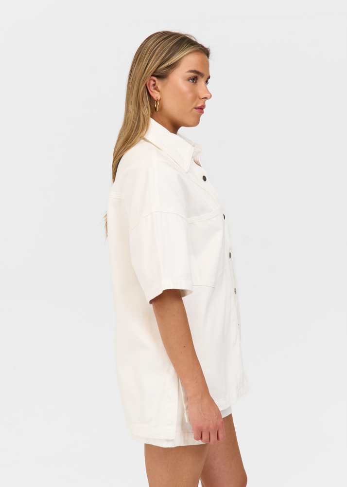 Signature denim blouse