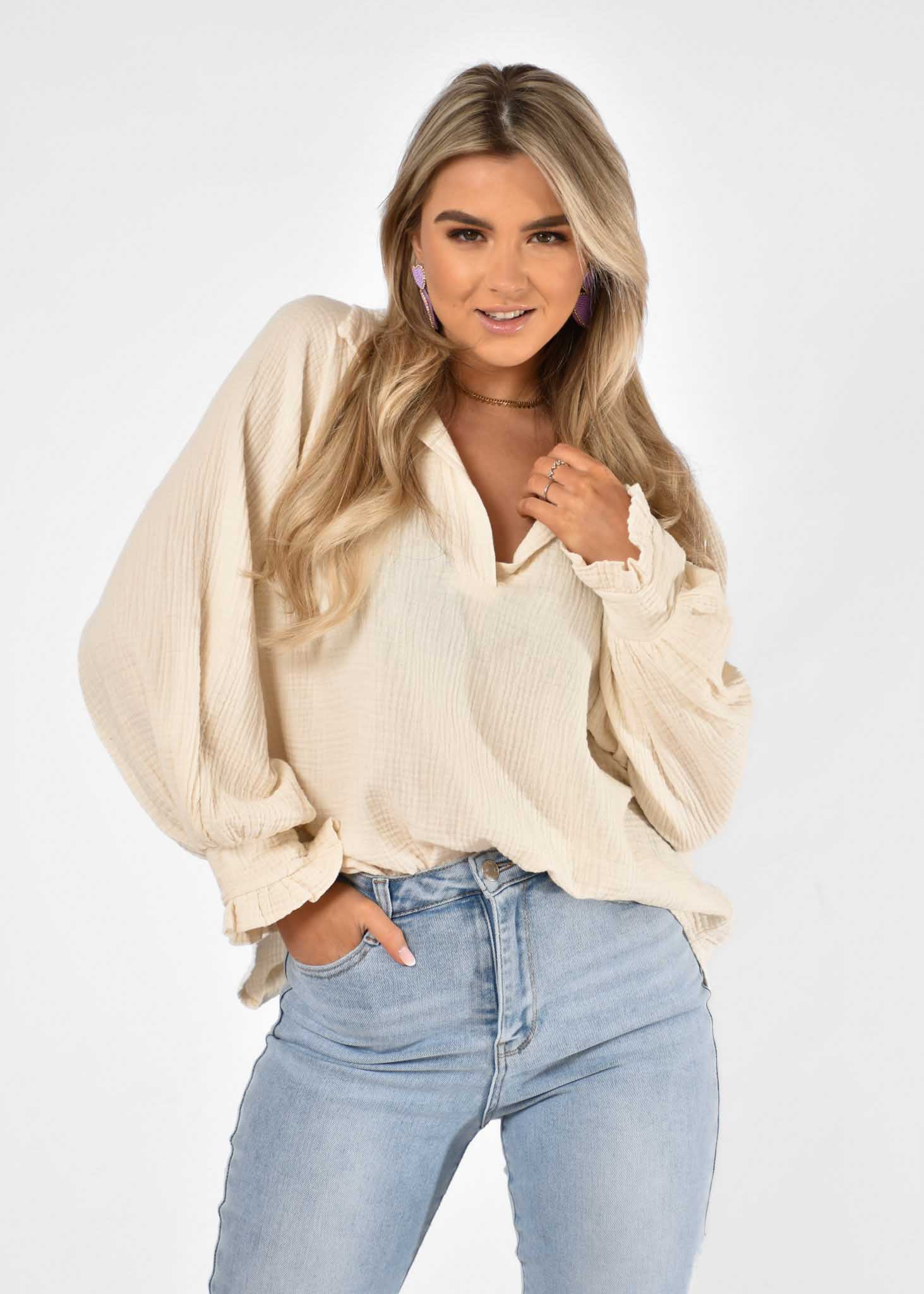 Claartje top creme