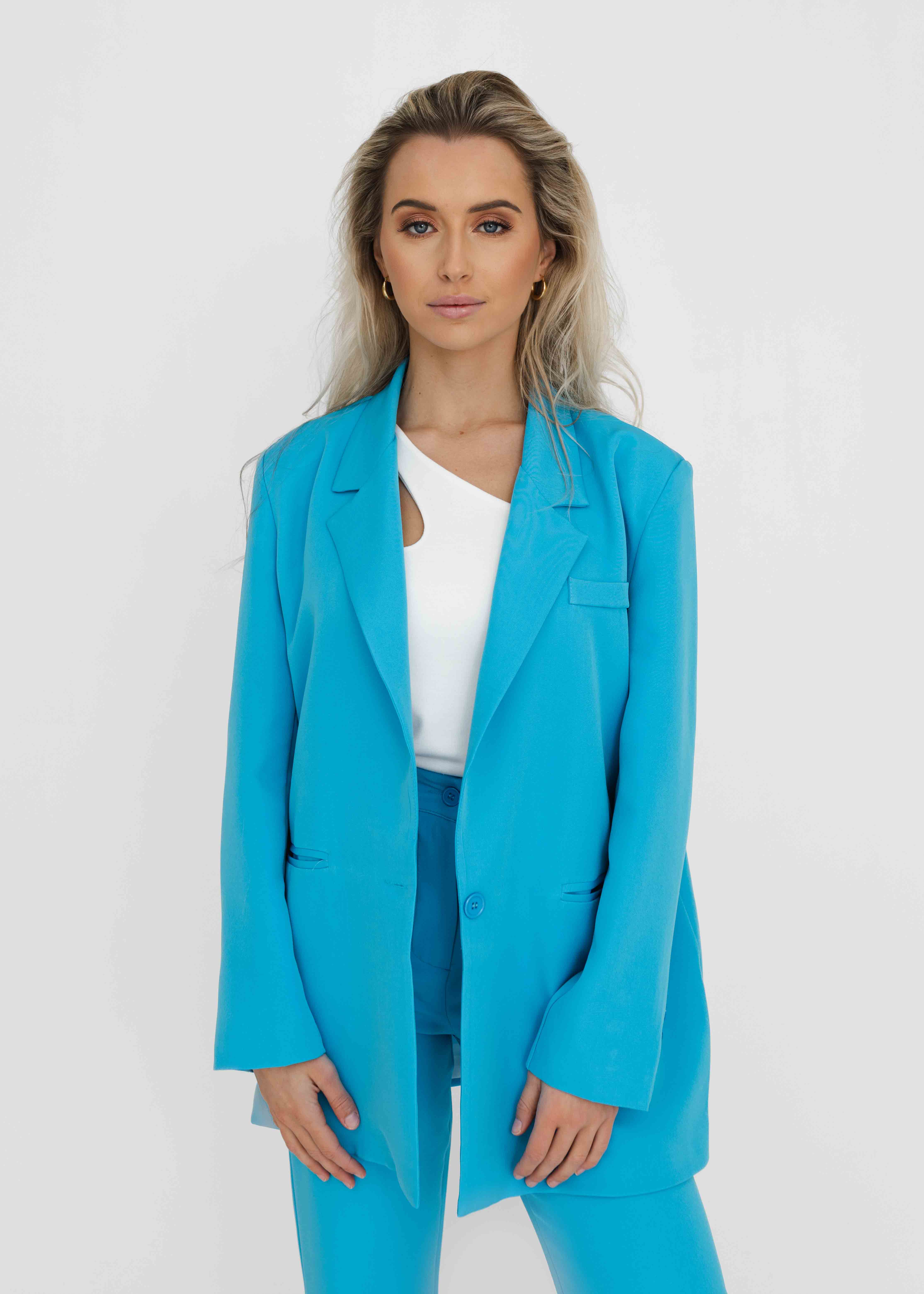 Yara blazer blauw