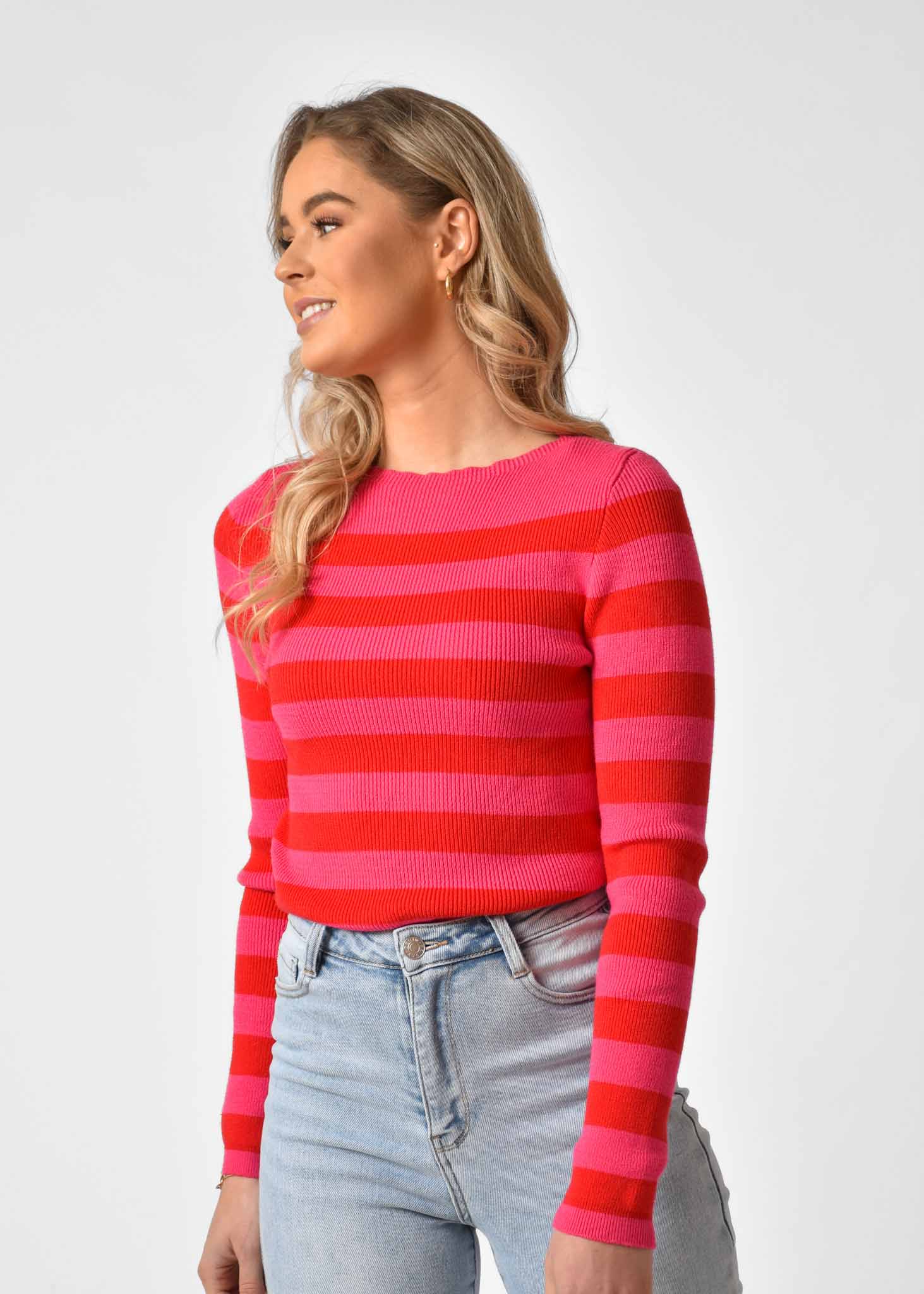 Isabel top roze