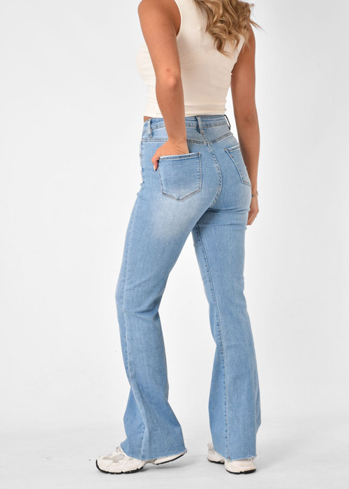 Juna flared jeans blauw 