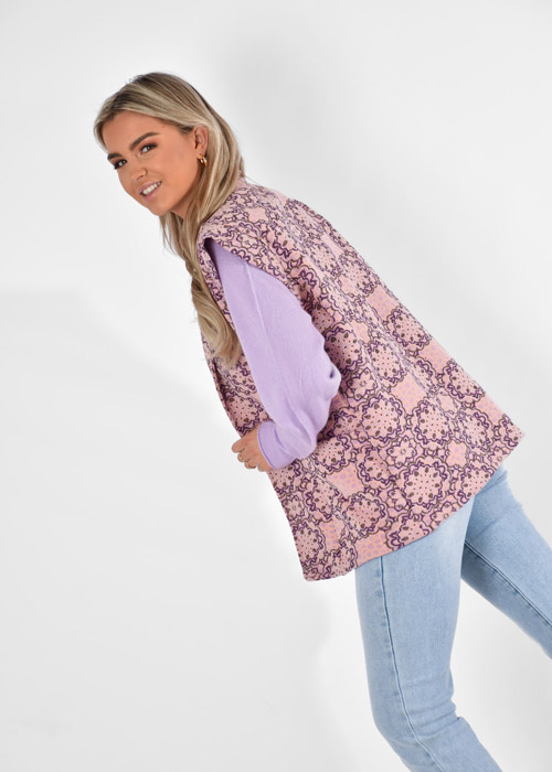 Femke gilet lila