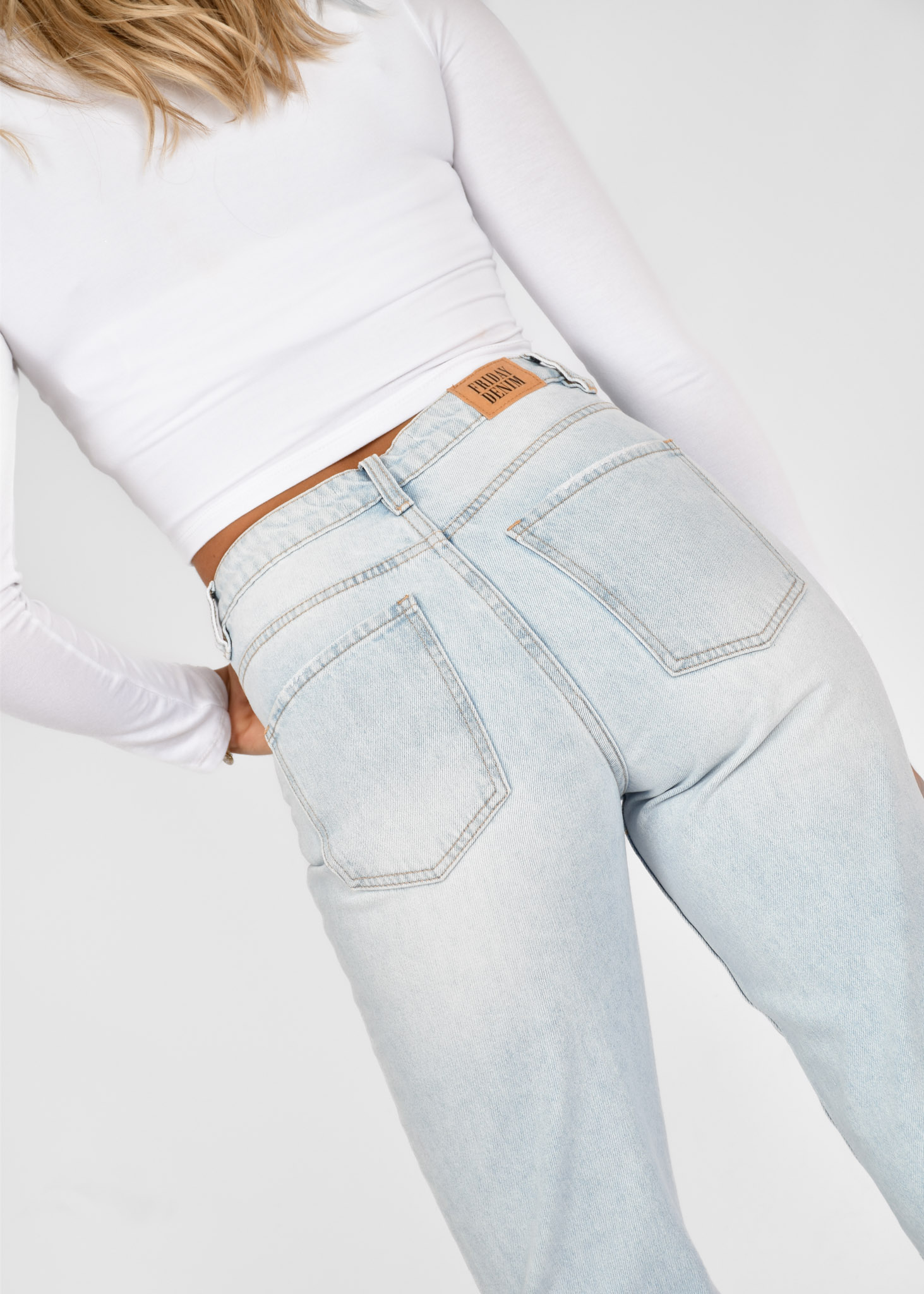 Mom jeans lichtblauw