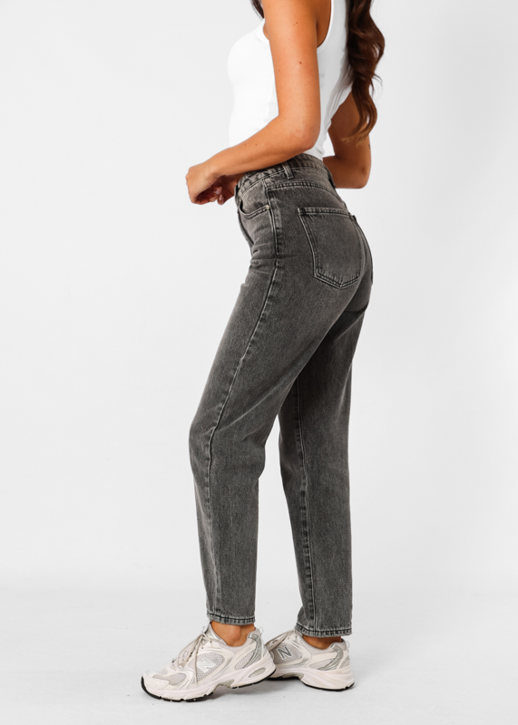 Mom jeans grijs