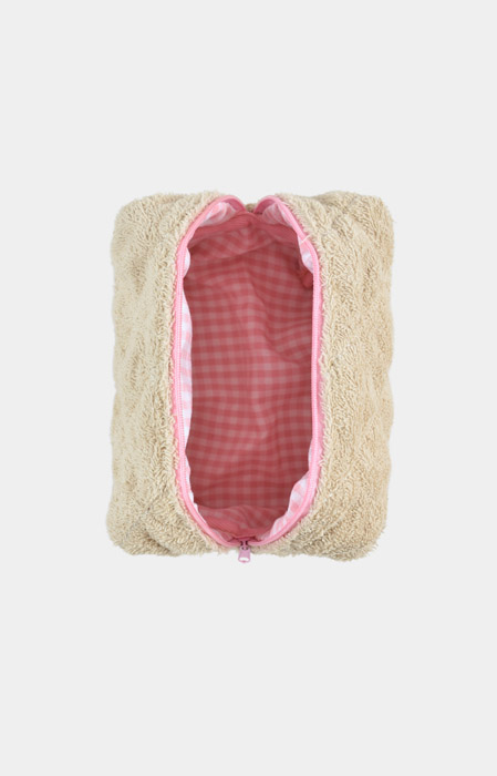 Brand toilettasje beige 